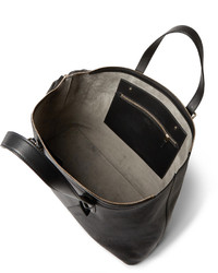 Мужская черная кожаная большая сумка от Smythson