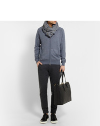 Мужская черная кожаная большая сумка от Smythson