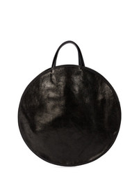 Черная кожаная большая сумка от Guidi