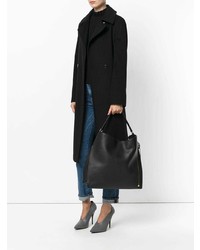 Черная кожаная большая сумка от Tom Ford