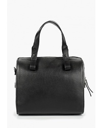 Черная кожаная большая сумка от Igermann