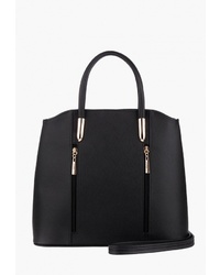 Черная кожаная большая сумка от L-Craft