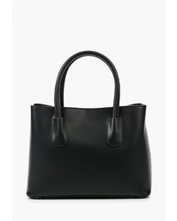 Черная кожаная большая сумка от LAMANIA