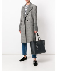 Черная кожаная большая сумка от Tod's