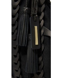 Черная кожаная большая сумка от Zimmermann