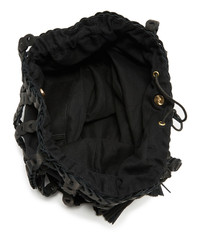 Черная кожаная большая сумка от Zimmermann