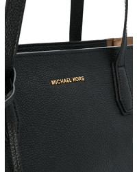 Черная кожаная большая сумка от Michael Kors Collection