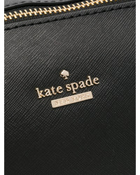 Черная кожаная большая сумка от Kate Spade