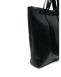 Мужская черная кожаная большая сумка от Calvin Klein Jeans