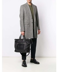 Мужская черная кожаная большая сумка от Tod's