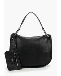 Черная кожаная большая сумка от Madeleine