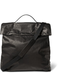 Мужская черная кожаная большая сумка от Maison Margiela