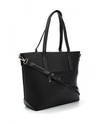 Черная кожаная большая сумка от Marc Johnson