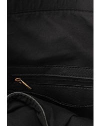 Черная кожаная большая сумка от Marc Johnson