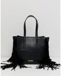 Черная кожаная большая сумка от Max & Co.