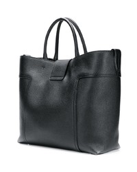 Черная кожаная большая сумка от Tod's