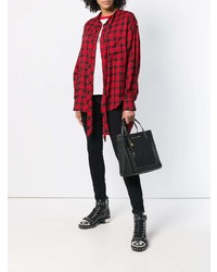 Черная кожаная большая сумка от Marc Jacobs