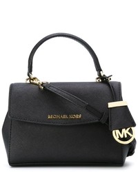 Черная кожаная большая сумка от MICHAEL Michael Kors