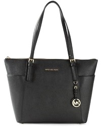 Черная кожаная большая сумка от MICHAEL Michael Kors