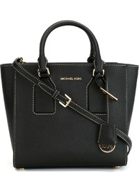 Черная кожаная большая сумка от MICHAEL Michael Kors