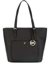 Черная кожаная большая сумка от MICHAEL Michael Kors