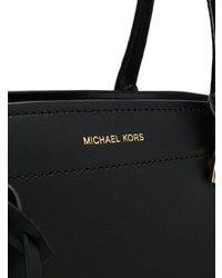 Черная кожаная большая сумка от MICHAEL Michael Kors