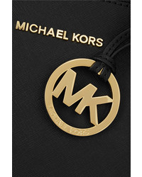 Черная кожаная большая сумка от MICHAEL Michael Kors