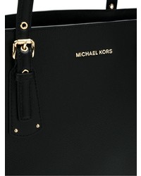 Черная кожаная большая сумка от MICHAEL Michael Kors