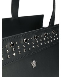 Мужская черная кожаная большая сумка от Versace