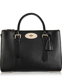 Черная кожаная большая сумка от Mulberry