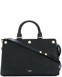 Черная кожаная большая сумка от Mulberry