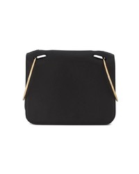 Черная кожаная большая сумка от Roksanda