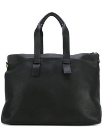 Черная кожаная большая сумка от Officine Creative