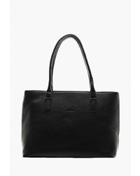 Черная кожаная большая сумка от Olci