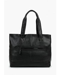 Черная кожаная большая сумка от Olio Rosti