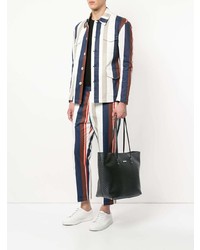 Мужская черная кожаная большая сумка от GUILD PRIME