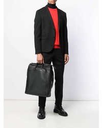 Мужская черная кожаная большая сумка от Bottega Veneta