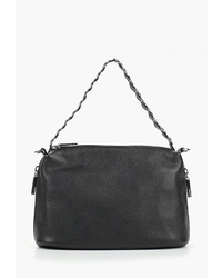 Черная кожаная большая сумка от Palio