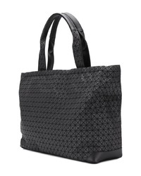 Мужская черная кожаная большая сумка от Bao Bao Issey Miyake