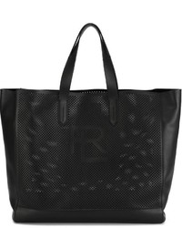 Черная кожаная большая сумка от Ralph Lauren