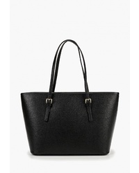 Черная кожаная большая сумка от Roberta Rossi