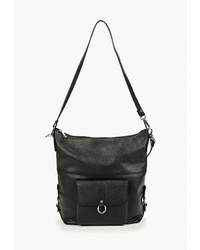 Черная кожаная большая сумка от Roberta Rossi