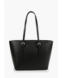 Черная кожаная большая сумка от Roberta Rossi