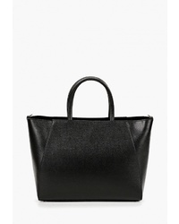 Черная кожаная большая сумка от Roberta Rossi