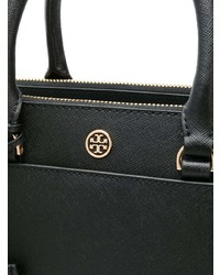 Черная кожаная большая сумка от Tory Burch