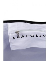 Черная кожаная большая сумка от Seafolly