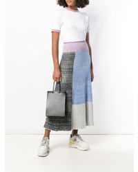 Черная кожаная большая сумка от Medea