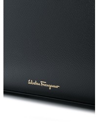 Черная кожаная большая сумка от Salvatore Ferragamo