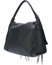 Черная кожаная большая сумка от Tod's