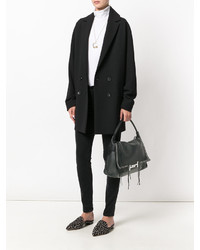 Черная кожаная большая сумка от Tod's